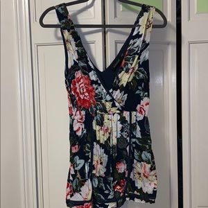 Floral Romper with POCKETS!!!